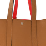 Taurillon Duo Cabas MM Tote Camel Flame