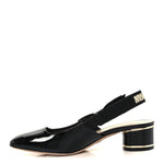 Patent Miss Dior Slingback Pumps 37.5 Black