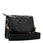 Lambskin Embossed Monogram Coussin PM Black