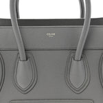 Baby Drummed Calfskin Micro Luggage Kohl