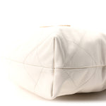 Shiny Calfskin Quilted Small Chanel 22 White
