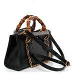 Textured Dollar Calfskin Web Small Diana Shoulder Bag Black Dusty Grey