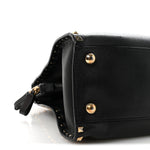 Vitello Rockstud Dome Shopper Black