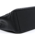 Caviar Quilted Grand Shopping Tote GST Black