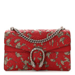 GG Supreme Monogram Arabesque Dionysus Shoulder Bag Hibiscus Red