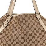 Monogram Medium Abbey Shoulder Bag Off White