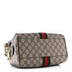 GG Supreme Monogram Web Small Ophidia Top Handle Bag Beige Ebony