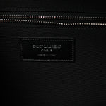 Grain De Poudre Matelasse Chevron Large Monogram Satchel Black