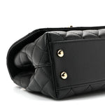 Caviar Quilted Extra Mini Coco Handle Flap Black