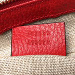 Dollar Calfskin GG Charm Satchel Red