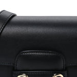Arabella Calfskin Horsebit 1955 Shoulder Bag  Black