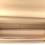 Caviar Quilted Wallet on Chain WOC Beige