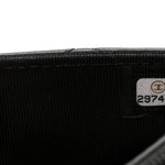 Lambskin Quilted Wallet On Chain WOC Black