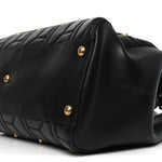 Calfskin Matelasse Studded Medium GG Marmont Tote Black