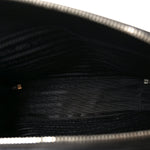 Saffiano Travel Medium Brique Crossbody Bag Black