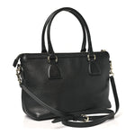 Dollar Calfskin GG Charm Satchel Black