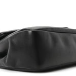 Plunged Lambskin Calypso Black