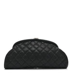 Caviar Quilted Timeless Clutch Black