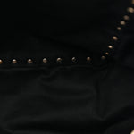 Calf Hair Feather Medium Rockstud Tote Brown