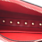 Grainy Calfskin Rockstud Mini Hobo Red