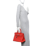 Togo Birkin 30 Rouge Pivoine