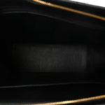 Lambskin Quilted CC Front Pocket Shopping Tote Black