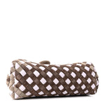 Suede Intrecciato Small The Lauren 1980 Clutch With Chain Praline Musk Washed Brownie