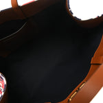 Canvas Calfskin Large Vlogo Manifesto Bandana Print Tote Red Multicolor