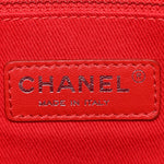 Suede Quilted Whipstitch Flap Red