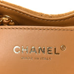 Suede Quilted Medium Chanel 25 Handbag Beige