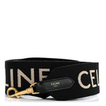 Jacquard Wool Logo Short Strap Black Beige