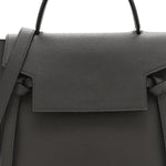 Baby Grained Calfskin Micro Belt Bag Grey