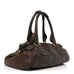 Calfskin Medium Paddington Satchel Chocolate