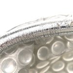Metallic Fabric Bubble Wrap The Mini Pouch Silver