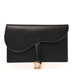 Goatskin Saddle Pouch Black