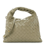 Calfskin Intrecciato Mini Hop Travertine