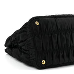 Tessuto Nylon Gaufre Tote Black