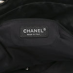 Coated Canvas Quilted Large Paris Biarritz Tote Black
