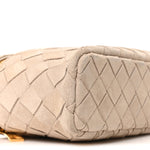 Suede Intrecciato Bang Bang Vanity Case Ecru