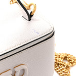 Grained Calfskin VSling Vanity Case White