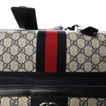 GG Supreme Monogram Web Medium Savoy Trolley Beige Blue