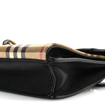 Derby Calfskin House Check Small Macken Crossbody Bag Black Archive Beige