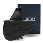 Calfskin Atelier Signature Print Mens Saddle Bag Grey