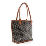 Goyardine Reversible Mini Anjou Black Gold