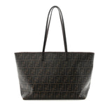 Zucca Spalmati Medium Roll Tote Tobacco Fuxia