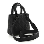 Ultra Matte Calfskin Cannage Small My ABCDior Lady Dior Black