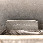 Metallic Lambskin Cannage Mini Lady Dior Silver
