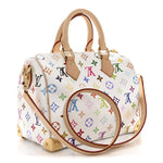 LV X TM Monogram Multicolor Speedy Bandouliere 25 White
