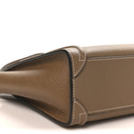 Drummed Calfskin Nano Luggage Souris