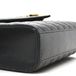 Grain De Poudre Textured Mixed Matelasse Triquilt Medium Monogram Satchel Dark Smog